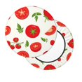 thumbnail image 2 of Daiia Fresh Red Tomato Stool Covers Round,Round Bar Stool Covers Waterproof Bar Chair Covers Washable Stool Cushion Slipcover for 12-14 Inch Chair-13 inch, 2 of 7
