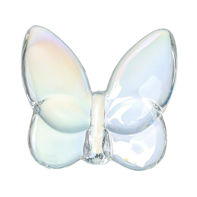 Figura de mariposa de cristal coleccionable, centro de mesa, decoración de mesa, animal pequeño colorido