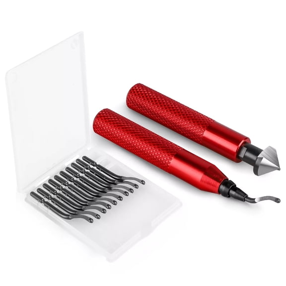 Deburring Tool and Reamer Kit HSS Steel Blades, Versatile for Pipes, Metal Work, Resin
