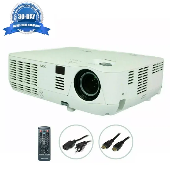 Pre-Owned NEC V311X DLP Projector 3100 ANSI HD 1080i HDMI 3D w/bundle