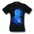 thumbnail image 3 of Marvel Captain America Composite Mens Black T-Shirt | S, 3 of 4