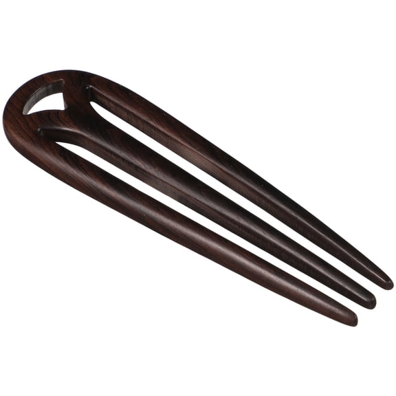 ROSENICE Vintage Handmade Hairpin Ebony Wood Black 1Pc for Women