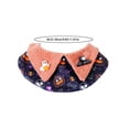 thumbnail image 3 of Oceanwell Halloween Pet Cape Collar Adjustable Cat Dog Witch Bandana With Bow Pumpkin Bat Print Decorative Ruffled Pet Neck Scarf For Cats Small Dogs, 3 of 5