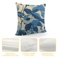 thumbnail image 4 of ONETECH Throw Pillow Covers Blue Loose Watercolor Dahlia Flowers Indigo Nature Bouquet Bunch Delicate Design Freehand Cushion Square Cases for Couch Home Decorations, 4 of 5