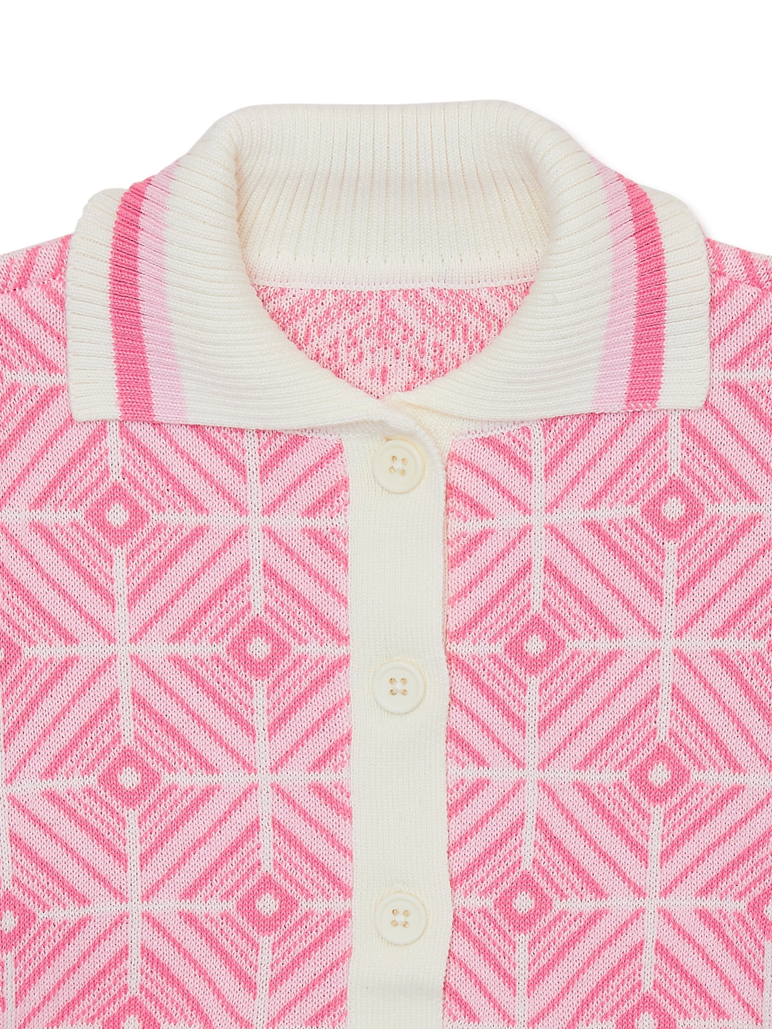 Nik and Leksi Girls Jacquard Cardigan, Sizes 4-16