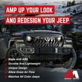 thumbnail image 3 of AMERICAN MODIFIED Grille Requin pour 2018+ Jeep Wrangler JL & 2020+ Gladiator JT, 3 of 11