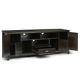 thumbnail image 2 of Burlington 72 inch Wide Solid Wood TV Stand in Mahogany Brown For TVs up to 80 inches, 2 of 4