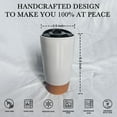 thumbnail image 2 of Double Wall Ceramic Coffee Travel Mug with Lid, 14 oz, Portable, Microwave, Dishwasher Safe, Insulated Reusable Tall Cup, Splash Resistant Lid - To Go Tumbler for Car Cup Holder, Cotton White, 2 of 4