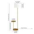 thumbnail image 7 of Henn&Hart 65" Gold Floor Lamp, 7 of 7