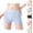 Light Blue, variant on Period Underwear for Women Plus Size High Waisted Leak Proof Boyshorts Panties