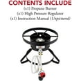 GasOne Propane Burner High Pressure Outdoor Cooker 14.5" Wide with