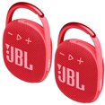 thumbnail image 1 of Altavoz Bluetooth JBL Clip 4, impermeable, paquete de 2 unidades, rojo, 1 of 9
