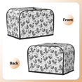 thumbnail image 3 of Honeii Retro Rooster Print 2 slice Toaster Cover, Two Slice Toaster Dust-proof Cover For Kitchen Small Appliance and Fingerprint Protection, 3 of 7