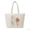 Beige Floral Line Art, variant on Cute Cats Print Quilted Tote Bag for Women Zipper Closure Multi-Pocket Large Capacity Shoulder Handbag for Work School Shopping Travel Daily Use