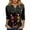 Grey_1, variant on Halloween Shirts Women T-Shirt Funny Pumpkin Graphic V-Neck Tee Fall 3/4 Long Sleeve Tops