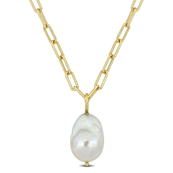 Everly Women's Cultured Pearl 18k Yellow Gold Plated Necklace