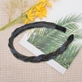 thumbnail image 6 of Unique Bargains 1 Pc Exquisite Denim Braid Headbands Black, 6 of 6