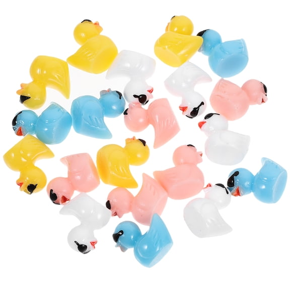 WORGEOUS 20 Pcs Animal Toys Little Yellow Duck Ornament Landscape Decoration