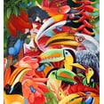 thumbnail image 2 of Stevenson, Graeme 12x13 Gold Ornate Wood Framed with Double Matting Museum Art Print Titled - Jungle Colours, 2 of 4