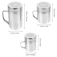 thumbnail image 5 of 3 Pcs Stainless Steel Powder Can Duster Sugar Powder Shakers Baking Tools Kitchen Decorations Powdered Sugar Shaker, 5 of 6