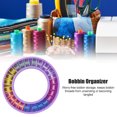 thumbnail image 3 of Fdit Bobbin Organizer, Bobbin Holder,24PCS Silicone Bobbin Storage Box Round Portable Storage DIY Handwork Home Sewing Accessories, 3 of 8