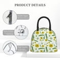thumbnail image 4 of Salouo Yellow Dandelions for Insulated Lunch Bag for Women/Men - Leakproof Cooler Tote Bag Organizer - Reusable Lunch Box for Office Picnic Hiking Beach-One Size, 4 of 6