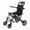 A, variant on Lightweight Foldable Transport Wheelchair for Adults, Narrow Design Carbon Steel Travel Chair with 220lbs Capacity
