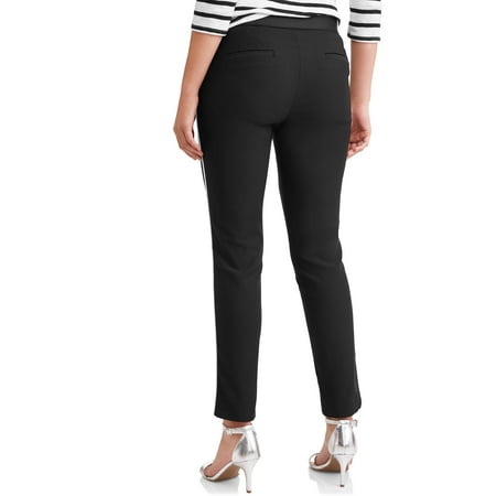 Time and Tru - Women's Casual Pant with Back Elastic Waist - Walmart ...