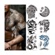 thumbnail image 1 of wonima02 6-Sheet Large Temporary Tattoos for Men Adults Women – Waterproof Fake Tattoos with Chest Arm Shoulder Tribal Designs – Realistic Big Body Art for Parties and Cosplay, 1 of 1