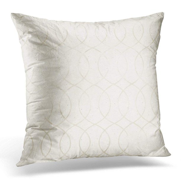 USART Throw Pillow Case Cushion Cover Beige Classic Subtle on Delicate