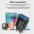 thumbnail image 1 of Cargador USB Carga rápida QC 3.0 Carga de pared para iPhone 12 11 Samsung Xiaomi Mobile 4 puertos Adaptador de enchufe de viaje de la UE ZefeiWu 8390611261719, 1 of 1