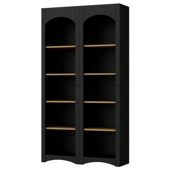 Trilenars Farmhouse Storage Cabinet For 70-inch TV, Multi-functional Bookshelf Cabinet, Wood-grain Pantry With Adjustable Shelving For Living Room Bedroom Home Office