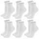 thumbnail image 2 of Calcetines de algodón para mujer, paquete de 6, transpirables, de doble aguja y de color liso., 2 of 3