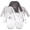 Hudson Baby Unisex Baby Cotton Long-sleeve Bodysuits