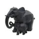 thumbnail image 5 of Decoración creativa Decoración para hogar Adorno de sanía de estatuil de Negro Colco Estatuilla de elefante de resina, 5 of 8
