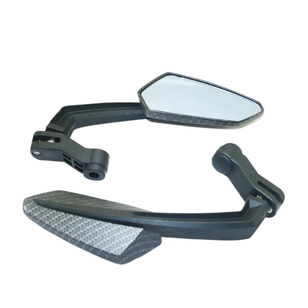Bike Mirror 1 Pair Bicycle Mirror Handlebar Mount 360 Adjustable Rotatable Bike Mirrors HD Safe Handlebar Rearview Mirror Bike Accessories
