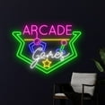thumbnail image 3 of Handmadetneonsign Arcade Game Neon Sign, Game Machine Led Wall Art Decor, Gaming Room Wall Decor, 3 of 5