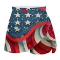 thumbnail image 4 of CLOISE Athletic Skorts for Women Patriotic Multicolor S Summer Trendy Casual Athletic Shorts For Running Tennis Golf Sport Sexy Comfy American Flag Printed Workout Shorts, 4 of 5