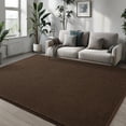 thumbnail image 3 of Noahas Soft Low Pile Rug Modern Area Rugs for Bedroom Living Room,Suitable for Boys Girls Teenagers and Adults with Super Soft Touch , Brown , 7' x 10', 3 of 8