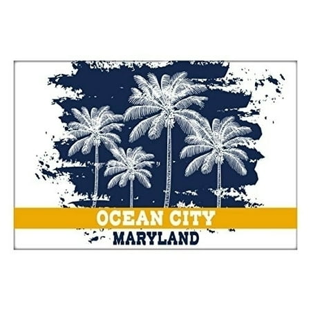 

Ocean City Maryland Souvenir 2x3 Inch Fridge Magnet Palm Design