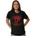 thumbnail image 3 of Funny Lazy Bones Skull Pun Humor Plus Size Crewneck Graphic Tee Shirt Brisco Brands 2X, 3 of 5