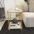 thumbnail image 3 of Decorotika Zenas 15" Wide Square Side End Table - Ephesus Gold, 3 of 5