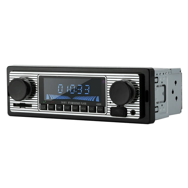 Radio automática Bling Bling Reproductor de música MP3 estéreo con unidad principal USB SD AUX FM InDash 12V