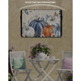 thumbnail image 6 of Outdoor TV Cover 40 to 43 Inch Weatherproof, Retro Fall Thanksgiving Waterproof TV Screen Protector for Outside Decor with Zipper and Pocket 40"L x 25"H , White Orange Blue Pumpkin Floral Leaf, 6 of 7