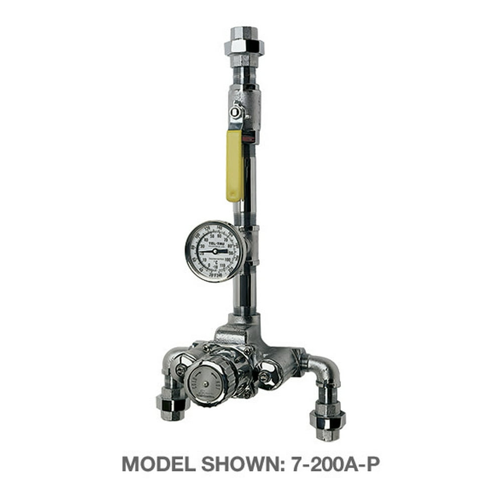 Symmons 7900A Tempcontrol Thermostatic Mixing Valve And Piping