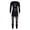 Grey, variant on GobdXE Girls Seamless Compression Workout Set 2Pcs Long Sleeve Top High Waist Leggings Athletic Base Layer Outfit Size:L