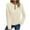 Beige, variant on Sweatshirts for Women V Neck Long Sleeve Casual Solid Tops Pullover Hooded Sweatshirt