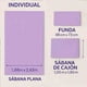 thumbnail image 3 of Juego de Sabanas Tacto Algodón Kyuden Home Lila Individual, 3 of 5
