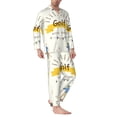 thumbnail image 2 of Uemuo Golf Icons And Golfer Pattern 2-Piece Loungewear Set - Men’s Soft Sleepwear, Cozy Winter PJs, Comfy Sleep Set-XX-Large, 2 of 7