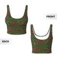 thumbnail image 5 of Lsque Red Snake Printed Women'S Sports Bra, Compression, Moisture Wicking, High-Impact Sports Bra For Women,Supportive sports bra-, 5 of 9